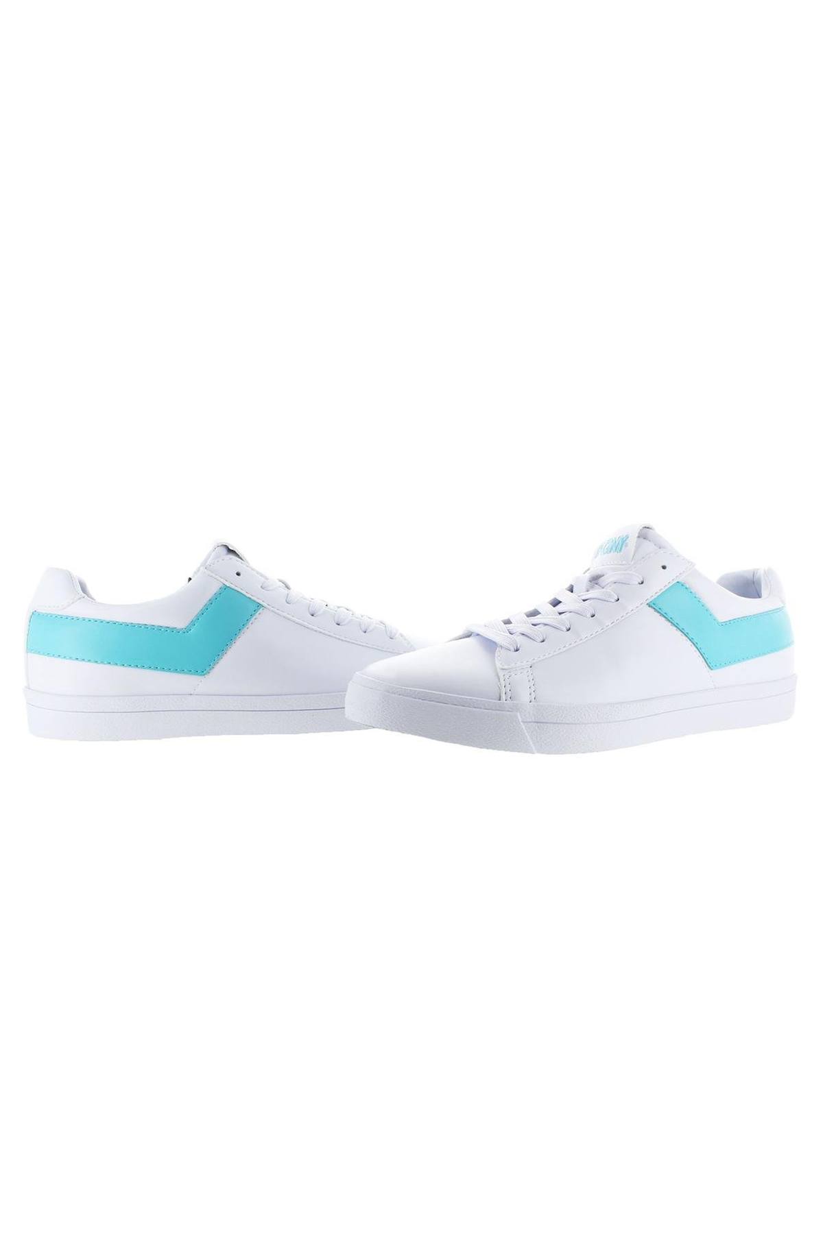 Pony White/Aqua Top-Star Lo Core Sneakers