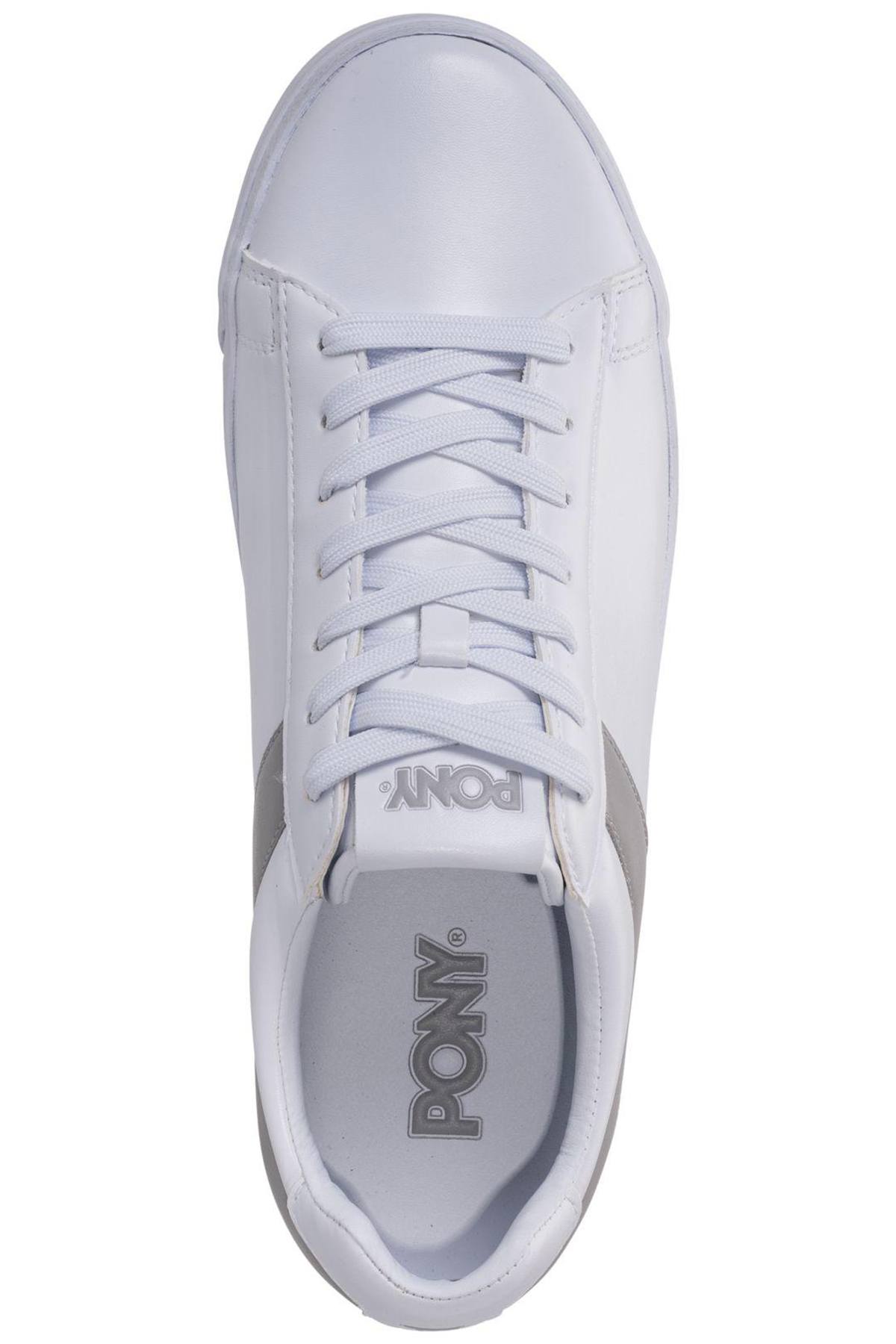 Pony White/Grey Top-Star Lo Core Sneakers