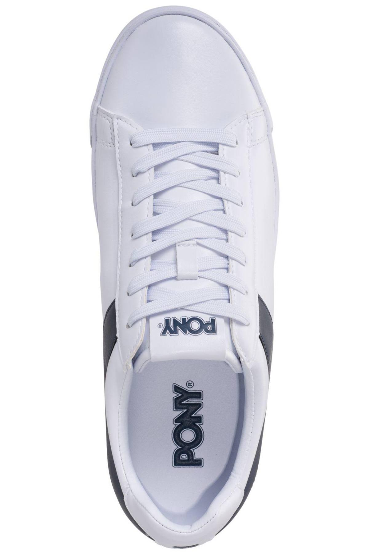 Pony White/Navy Top-Star Lo Core Sneakers