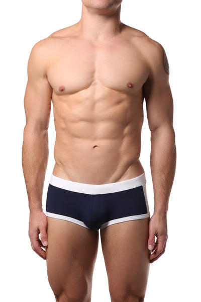 PoolBoy Navy Contrast Swim Trunk
