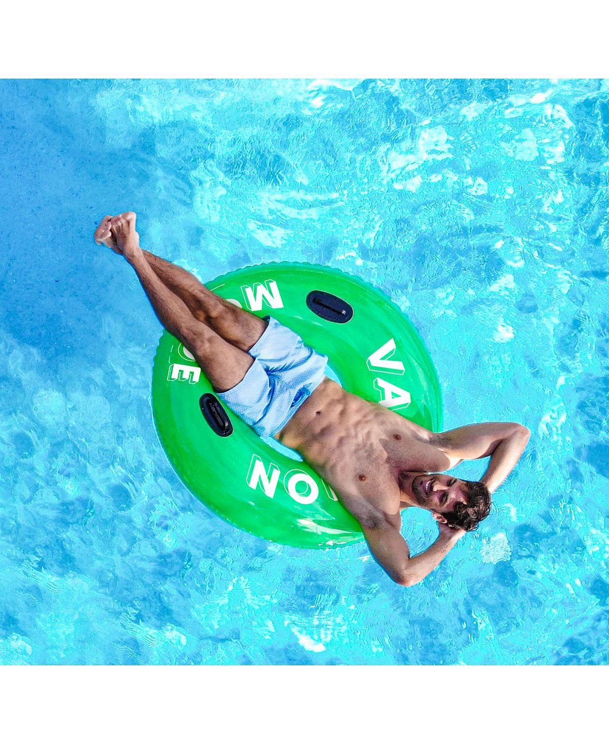 Poolcandy Sweet Shop Sour Apple"vacation Mode" 48" Pool Tube With Handles Green