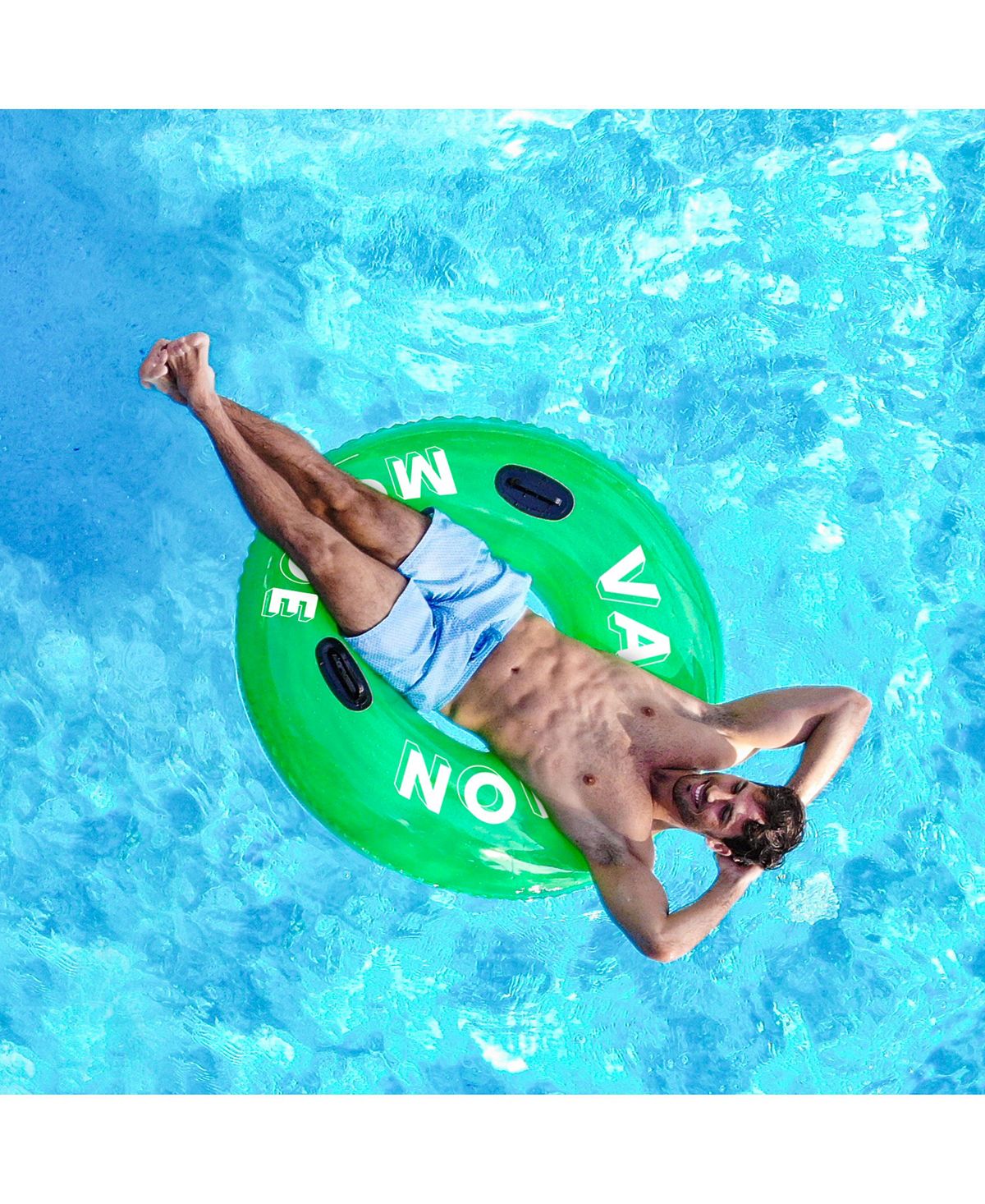 Poolcandy Sweet Shop Sour Apple"vacation Mode" 48" Pool Tube With Handles Green