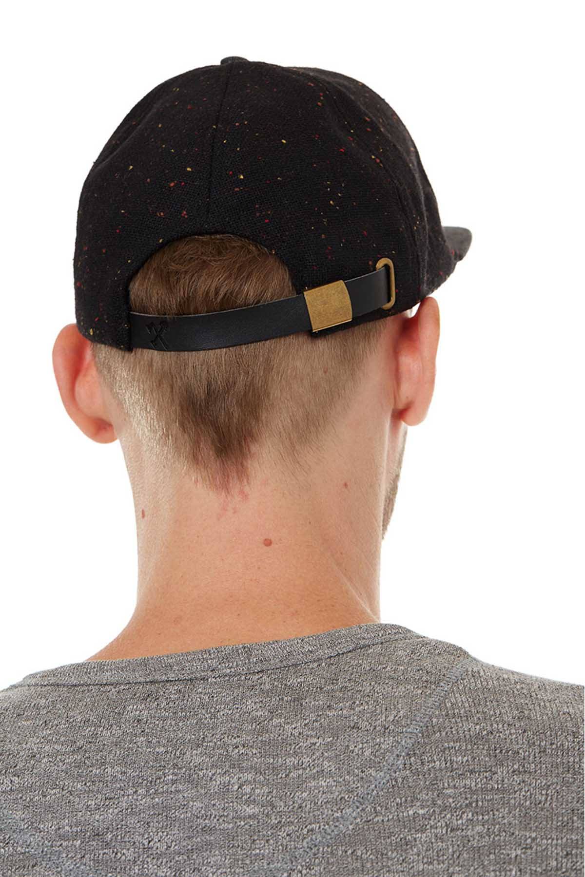 Premium Xpression Black Travis Flat-Brim Speckle Hat