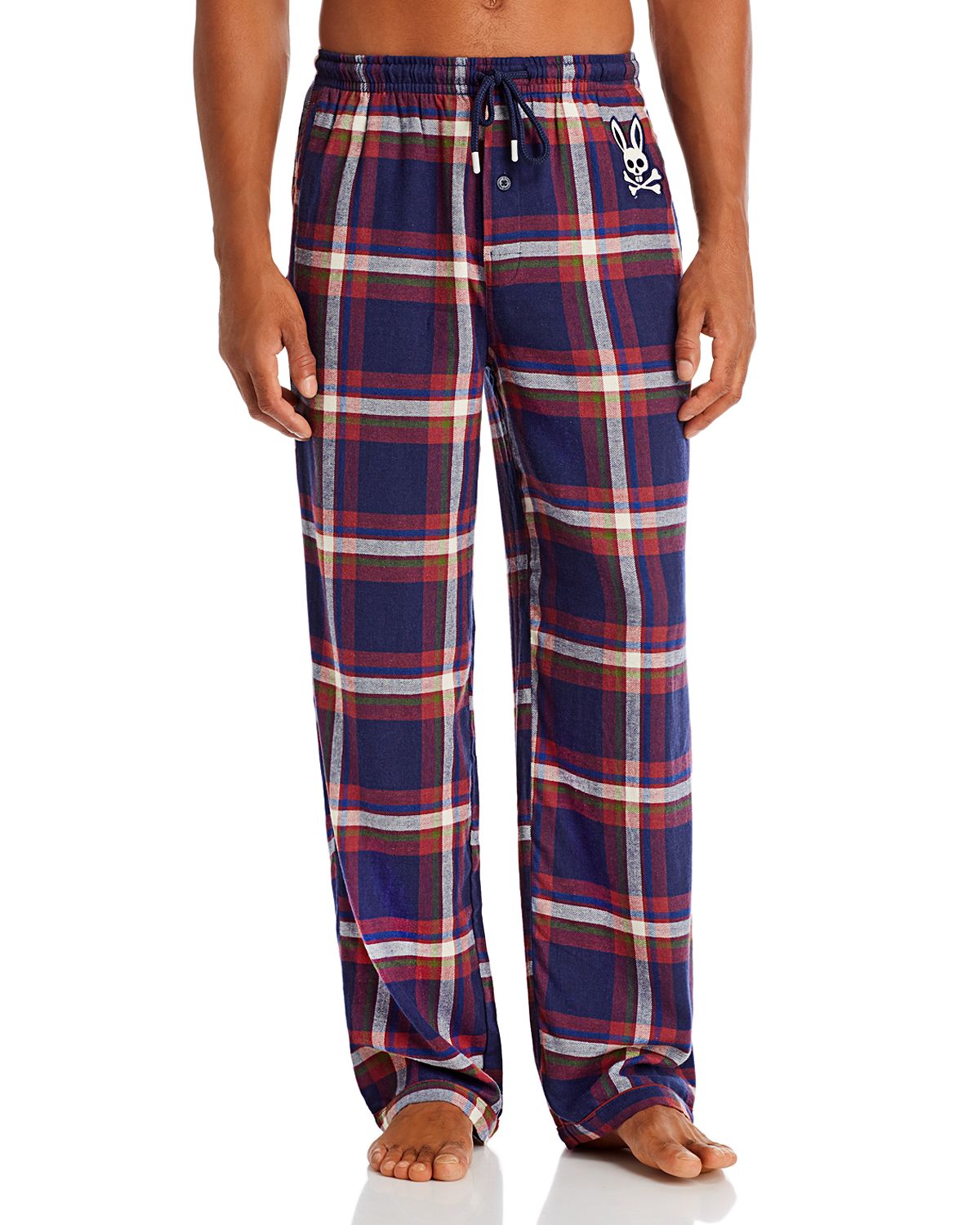 Psycho Bunny Flannel Plaid Pajama Pants Peacoat Plaid