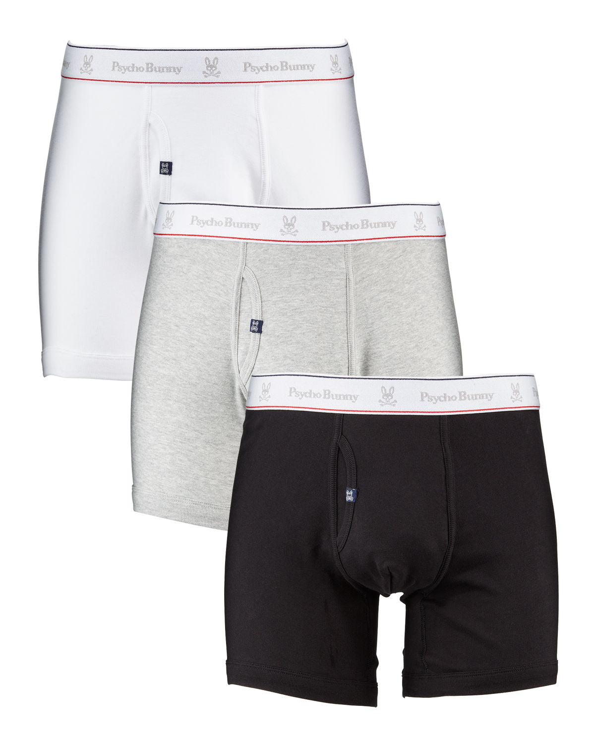 Psycho Bunny Three-Pack Cotton Boxer Briefs