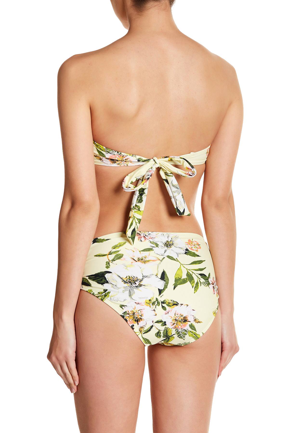 RACHEL by Rachel Roy Yellow Summer Floral Underwire Bikini Top