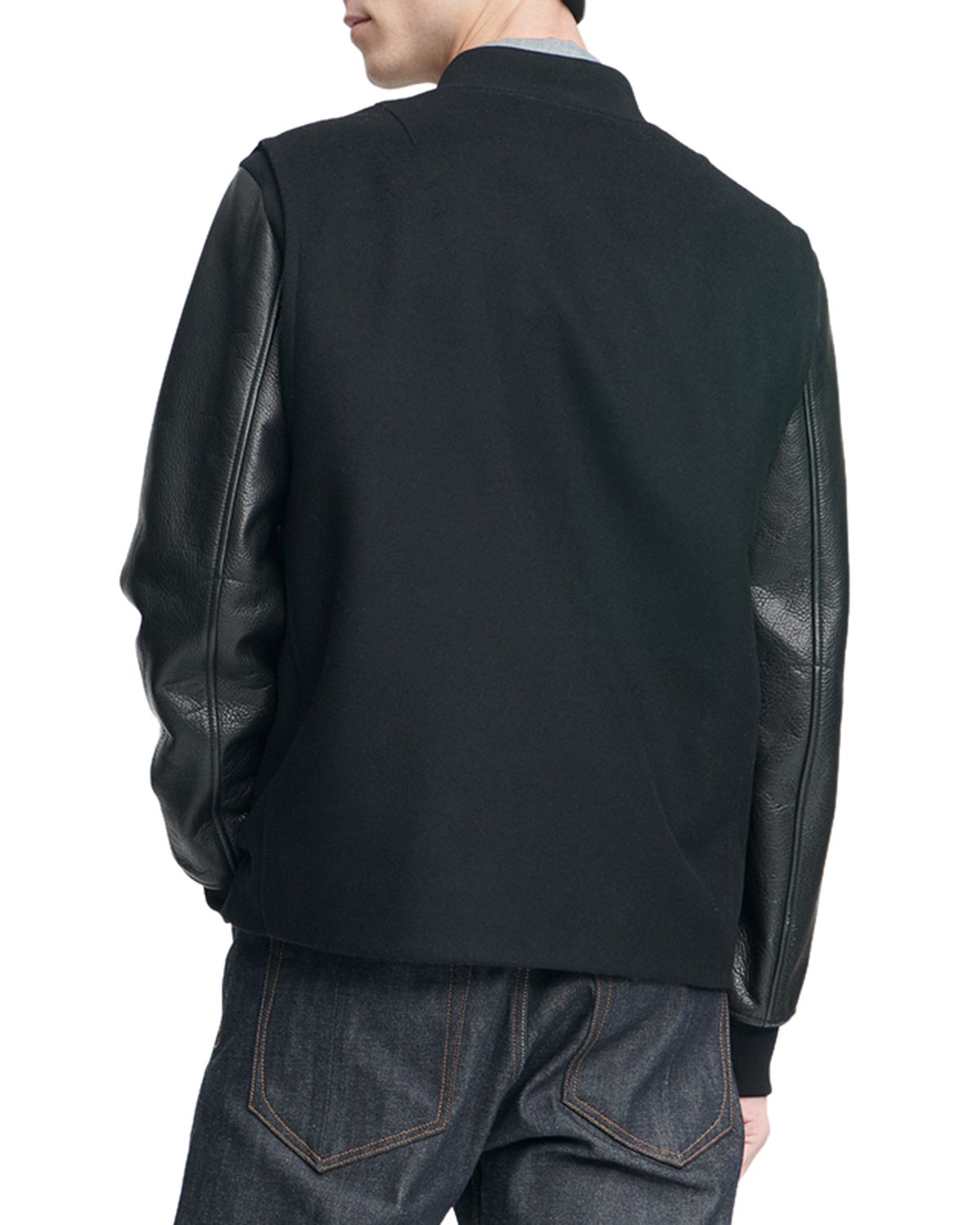 Rag & Bone Boulder Mixed-media Jacket Black