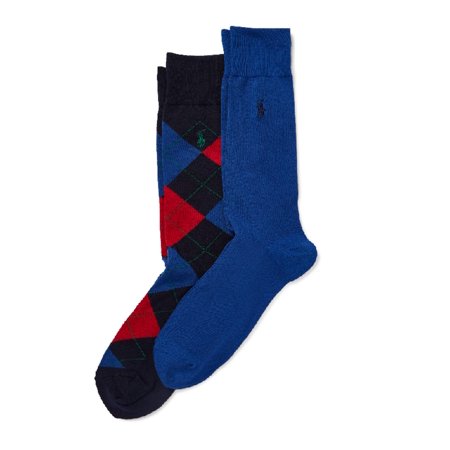 Ralph Lauren Polo Men's Argyle Trouser Sock 2-Pk Sock Size 10-13