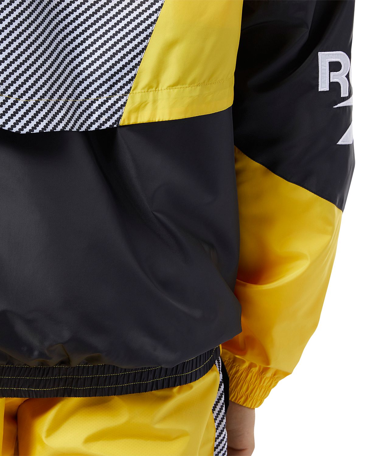 Reebok Cl V Color-block Track Jacket Toxic Yellow