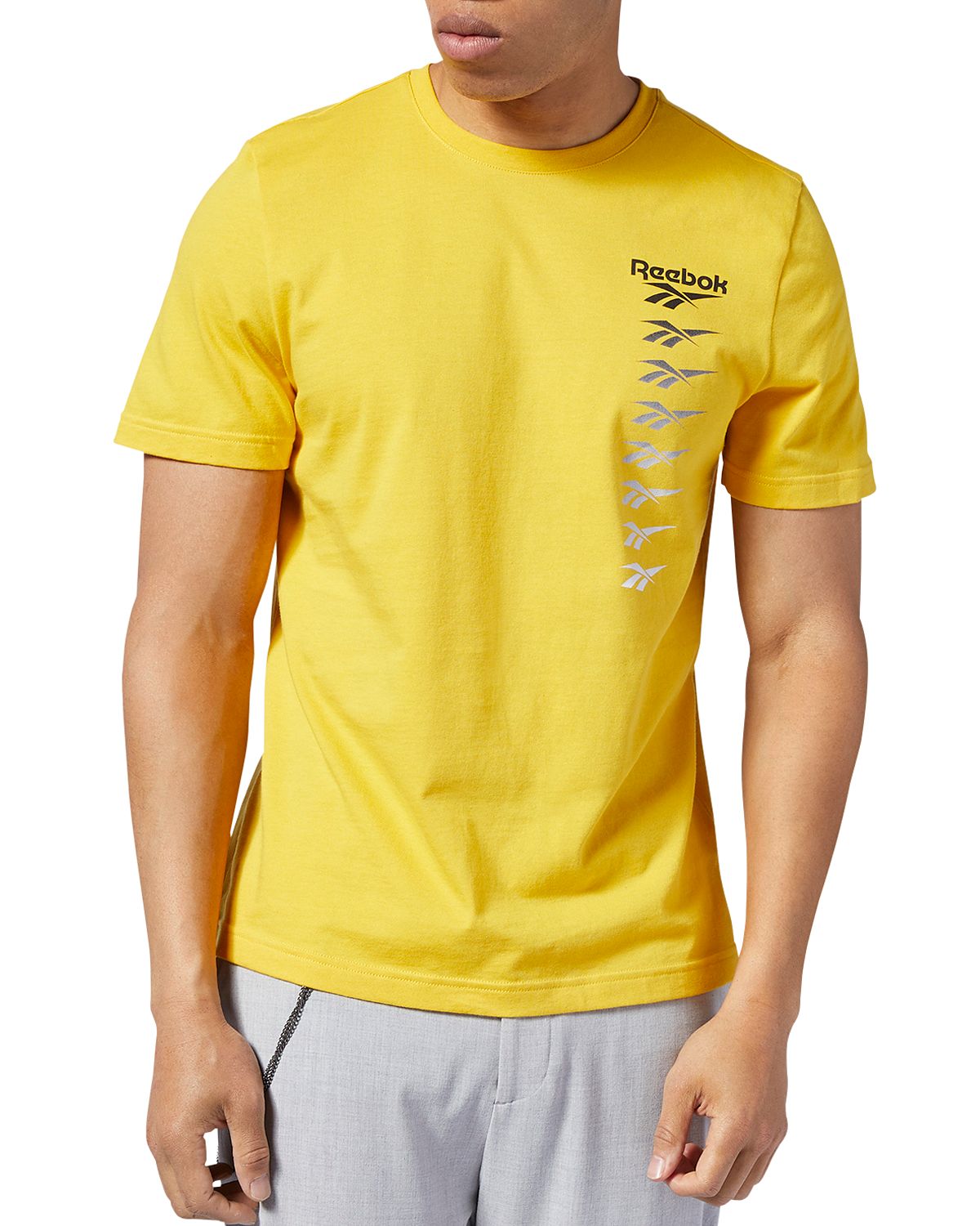 Reebok Cl V Logo Graphic Tee Toxic Yellow