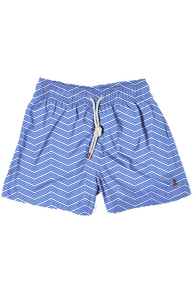 Retromarine Groovy Lines Swim Short in Royal