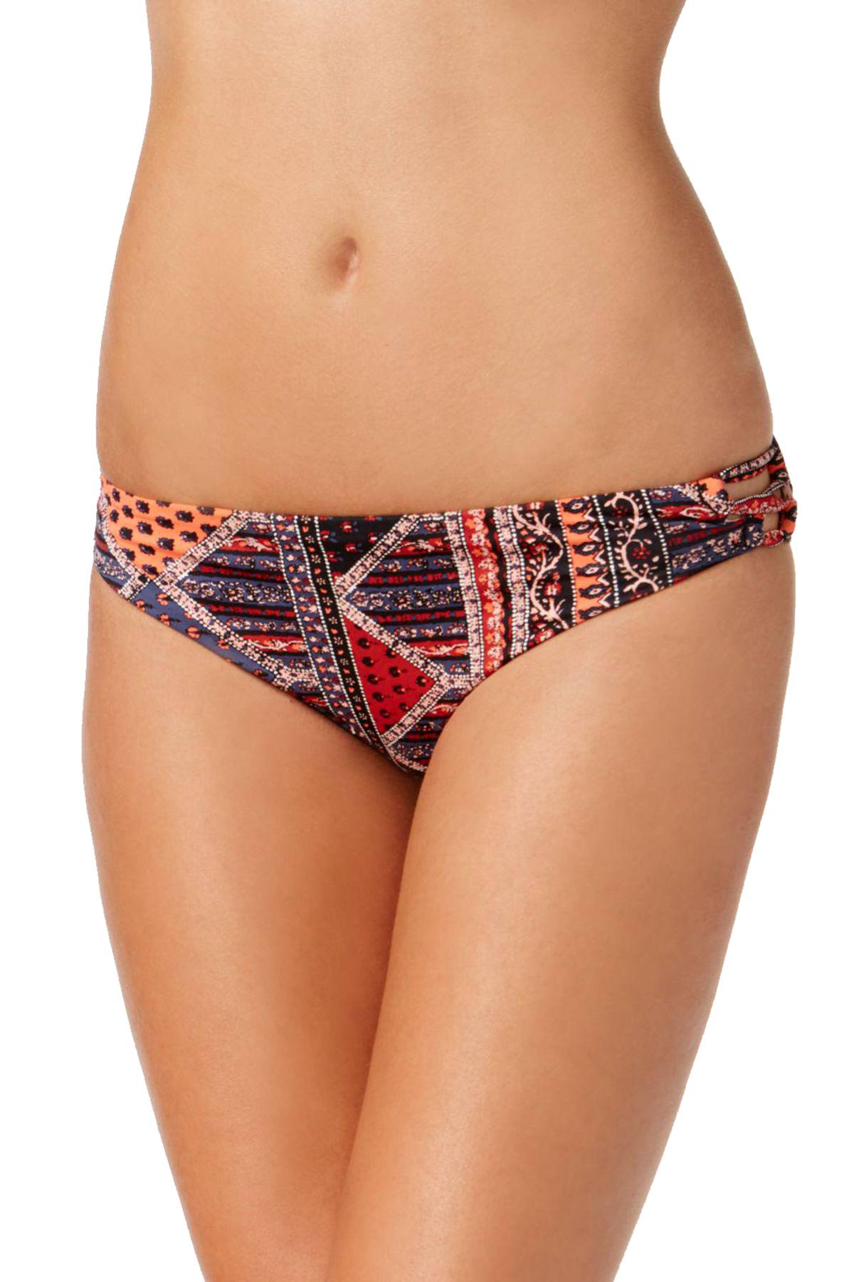 Roxy Festival Bazar Strappy Bikini Bottom in Multicolor