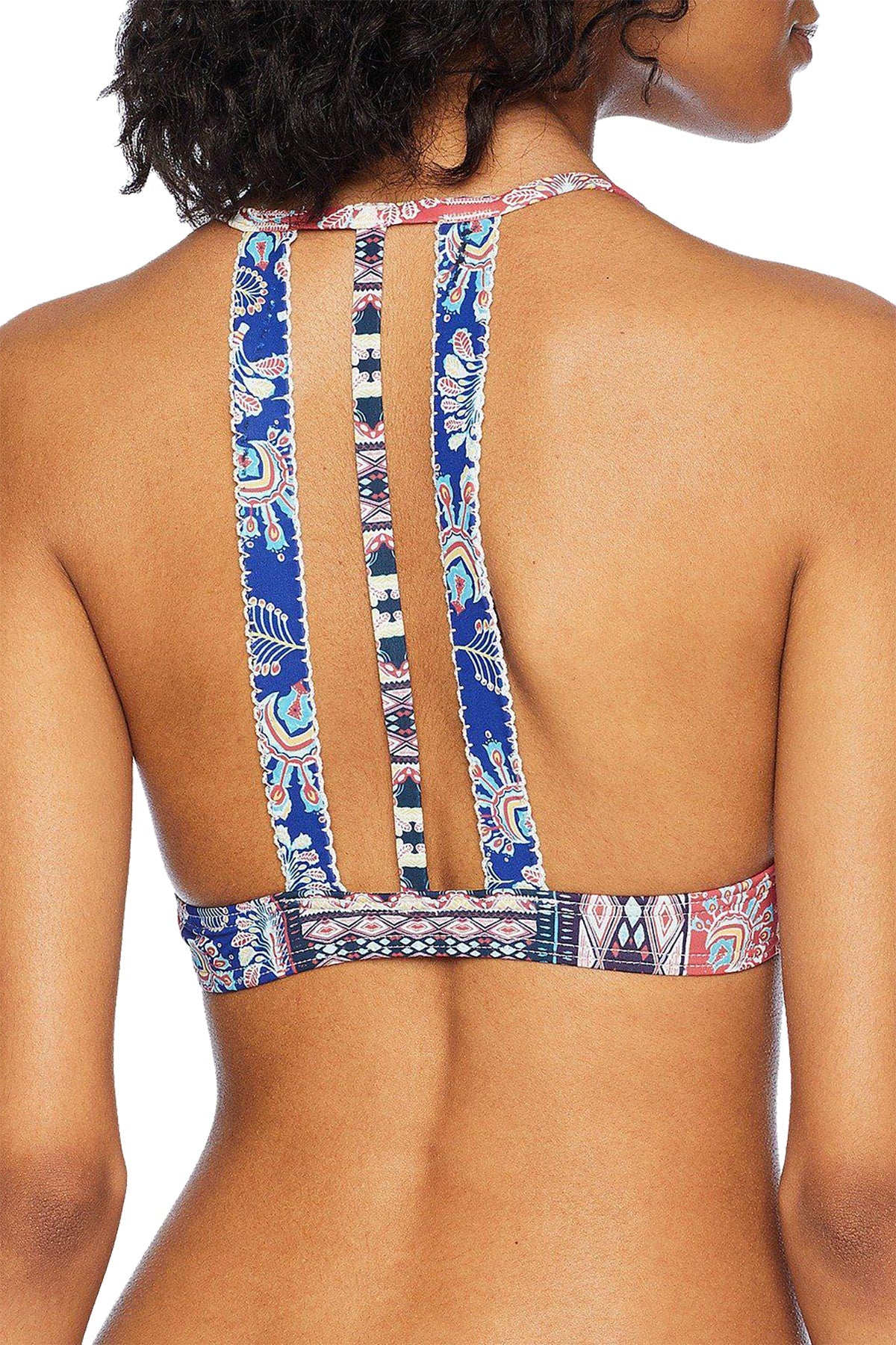 Roxy Multicolor Bohemian-Vibes Athletic Bikini Top