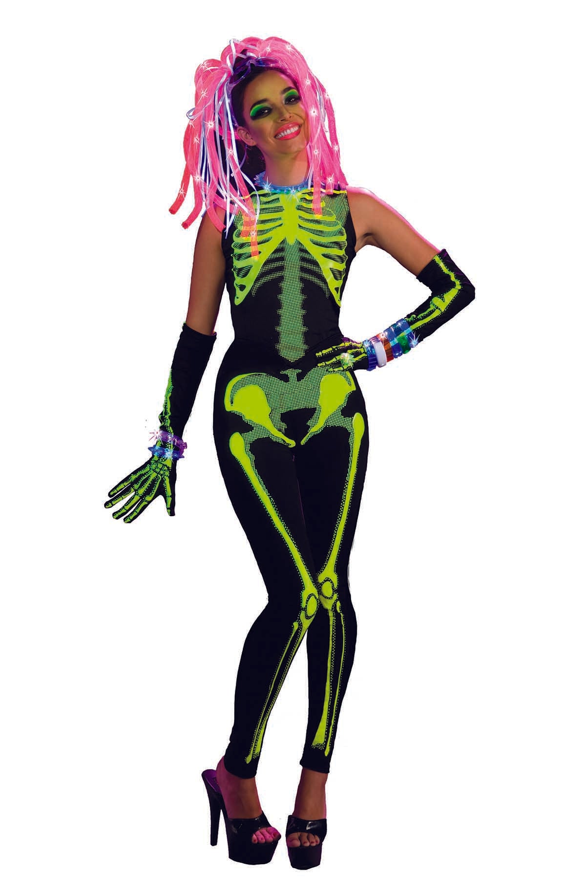 Rubies Costume Ravin Skelee Girl 3pc Adult Costume