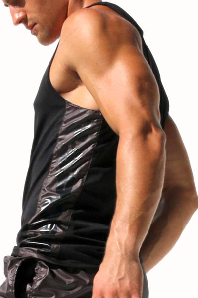 Rufskin Black-Comet Side-Panel Tank Top