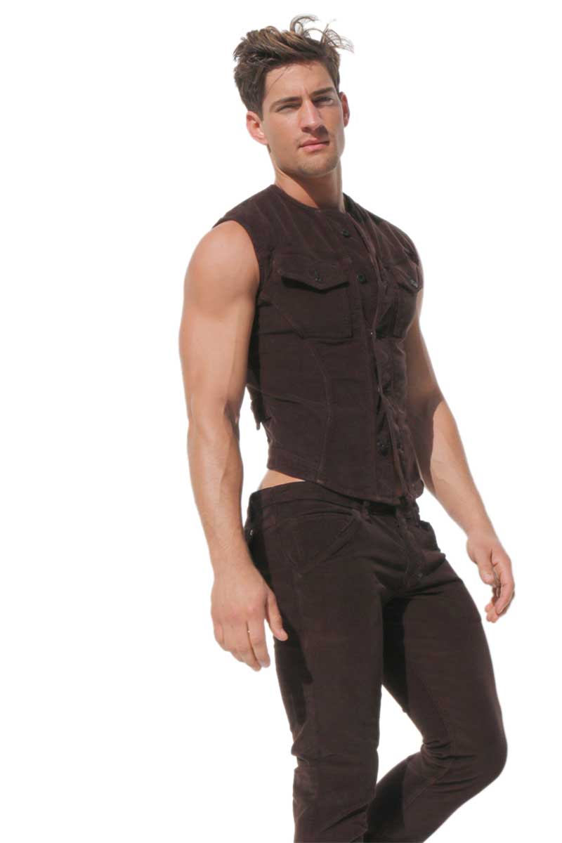 Rufskin Brown Quinn Corduroy Vest