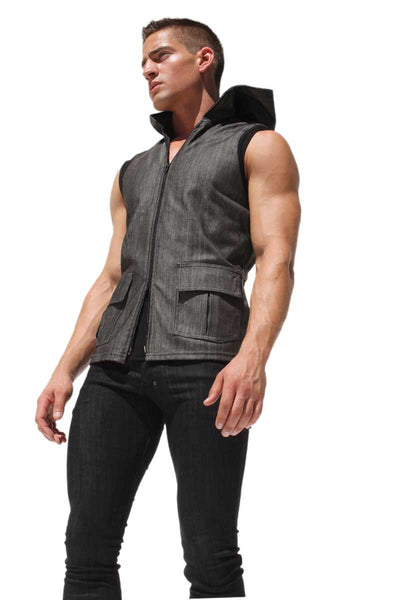 Rufskin Brown Tobias Hooded Vest