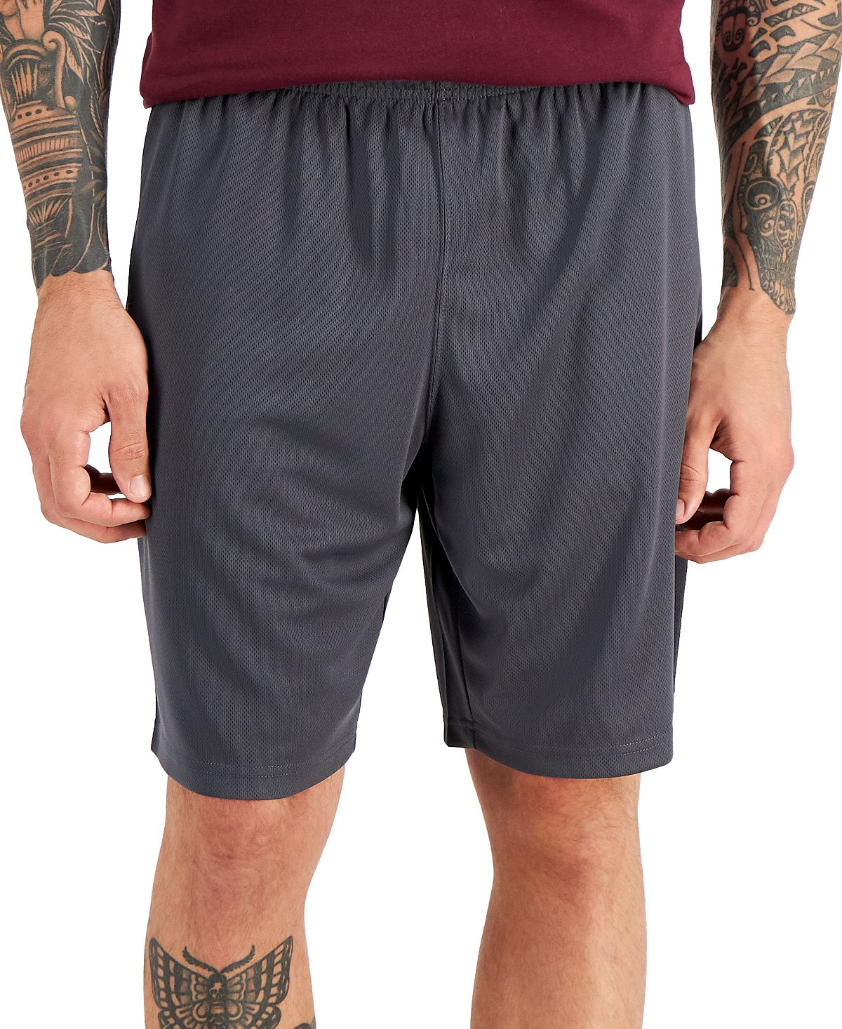 Russell Athletic Mesh Performance 9" Shorts Gravel