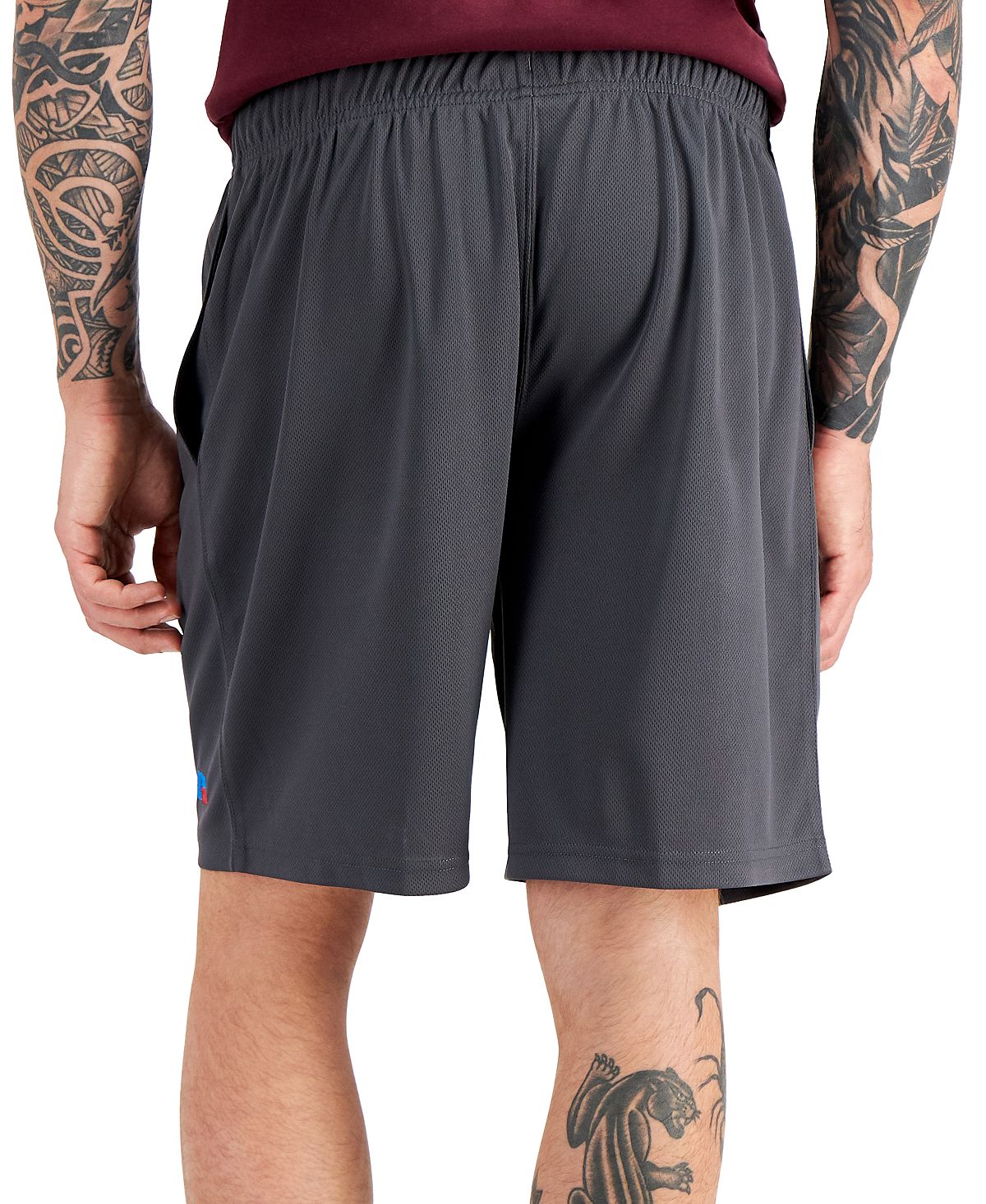 Russell Athletic Mesh Performance 9" Shorts Gravel