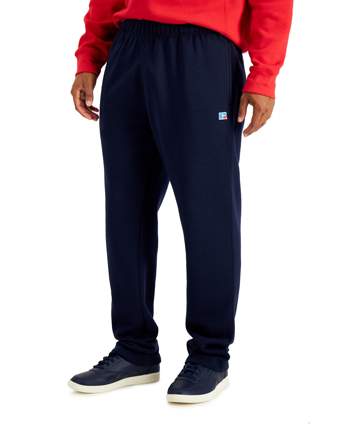 Russell Athletic Open Bottom Fleece Pants Dark Navy