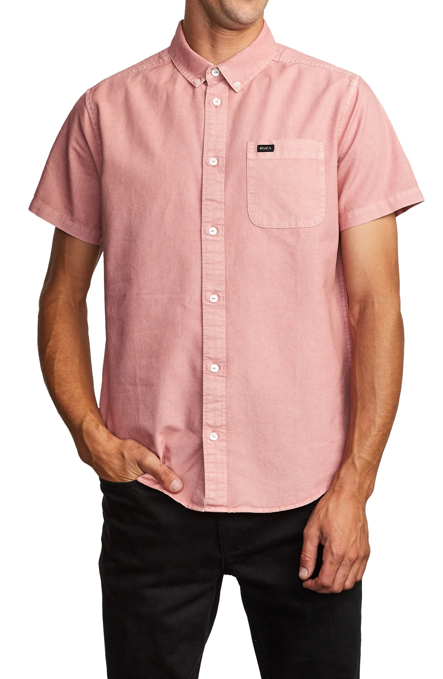 Rvca That'Ll Do Butter Woven Shirt Red