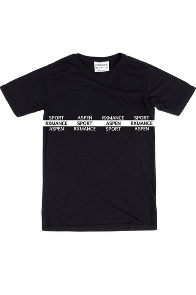 Rxmance Unisex Black Aspen Crew Tee