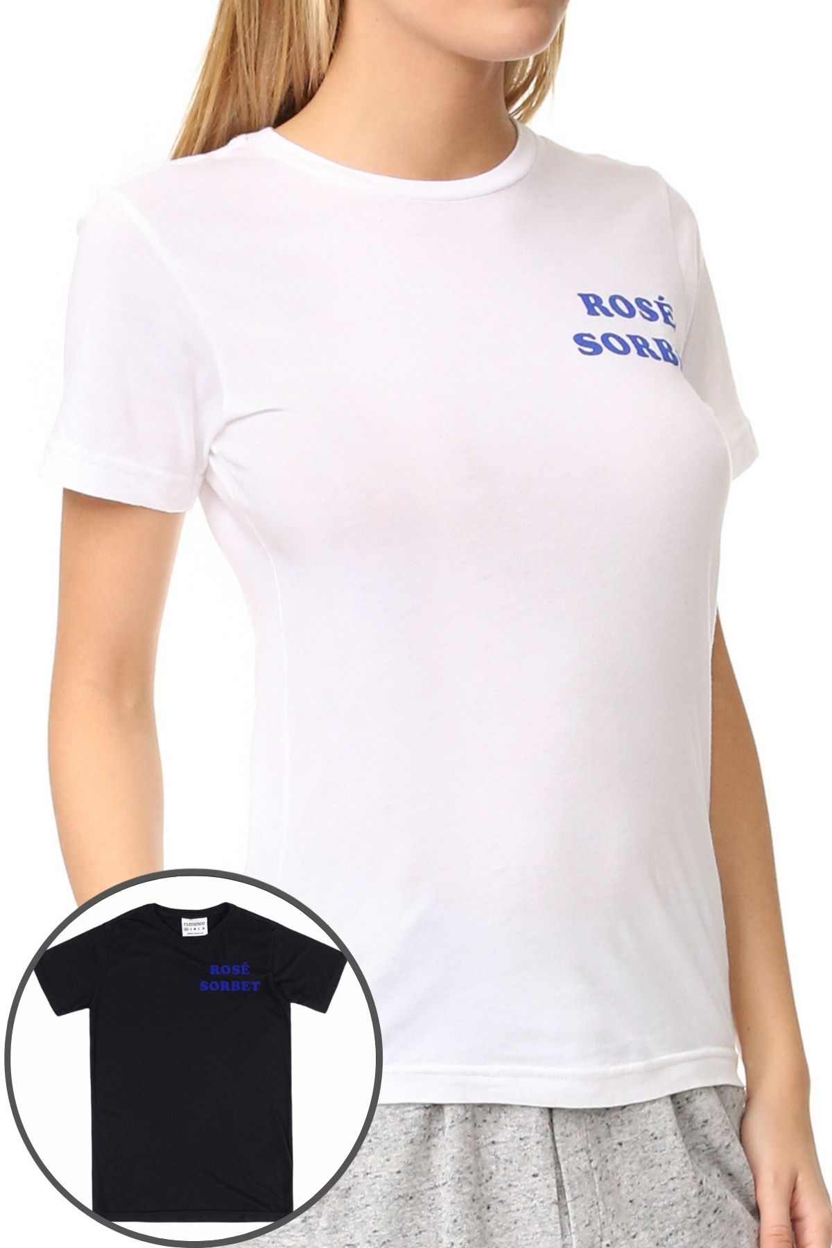 Rxmance Unisex Black Front/Back 'Champagne' Tee