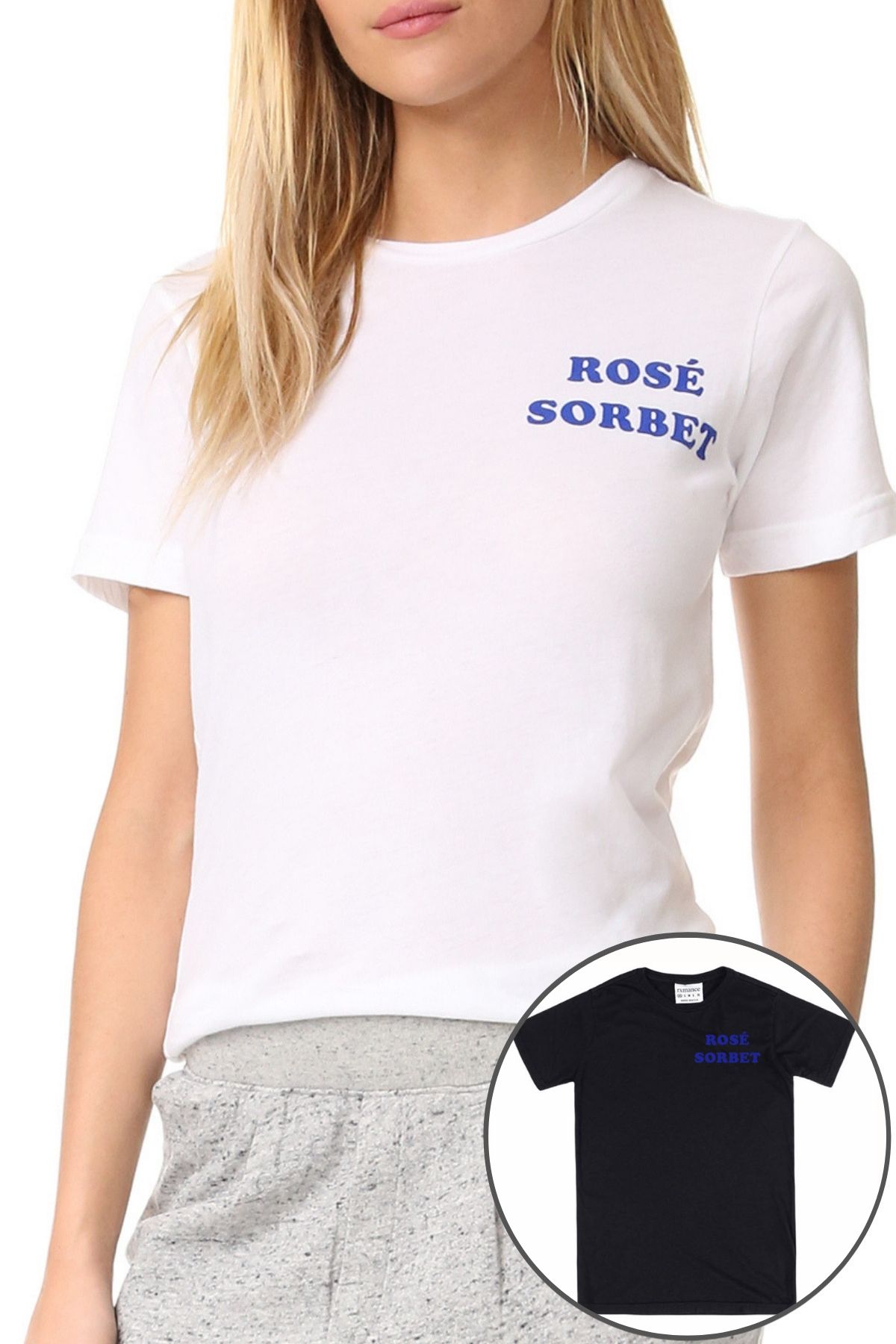 Rxmance Unisex Black Front/Back 'Champagne' Tee