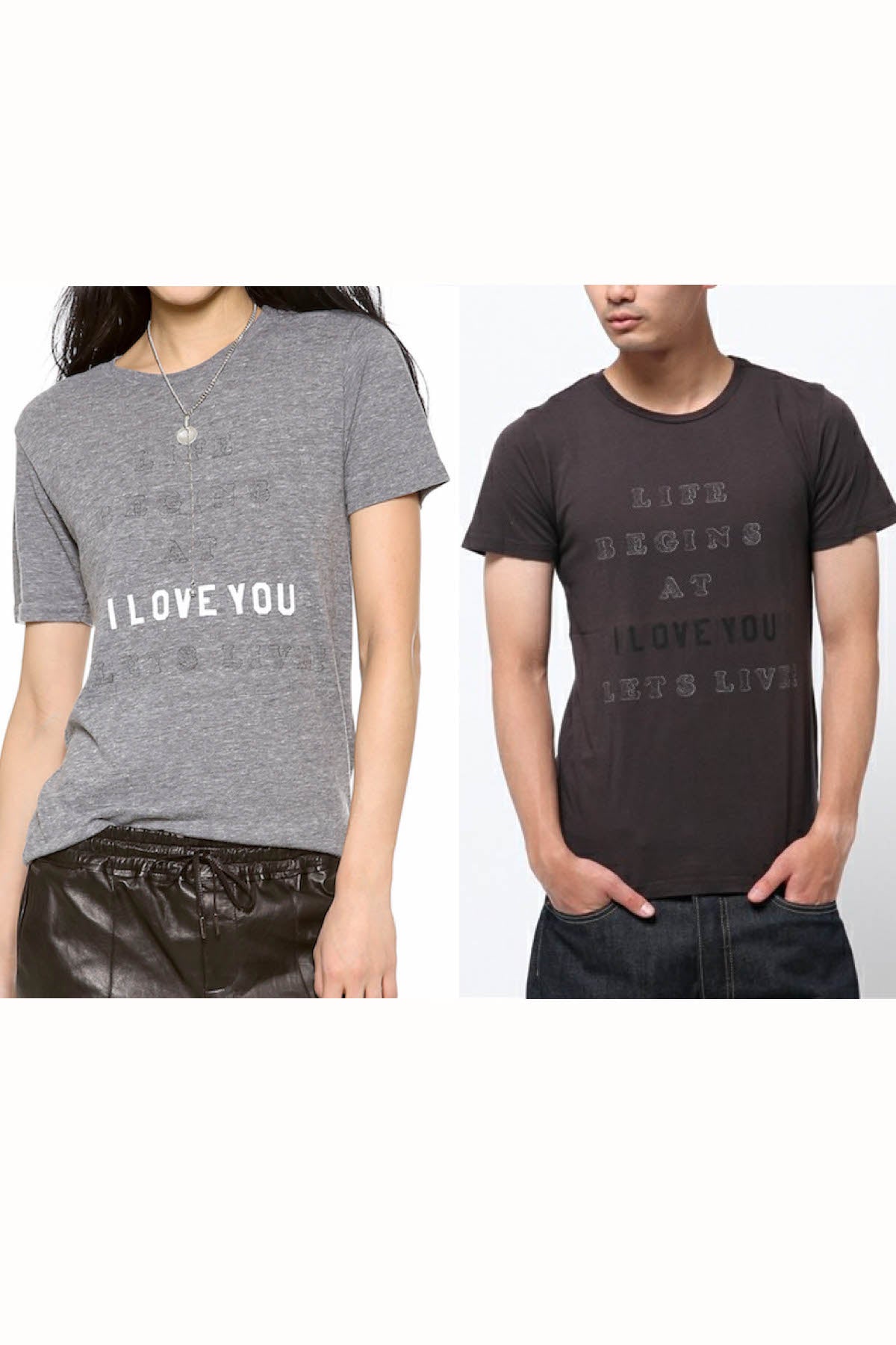 Rxmance Unisex Black 'Lets Live' Tee