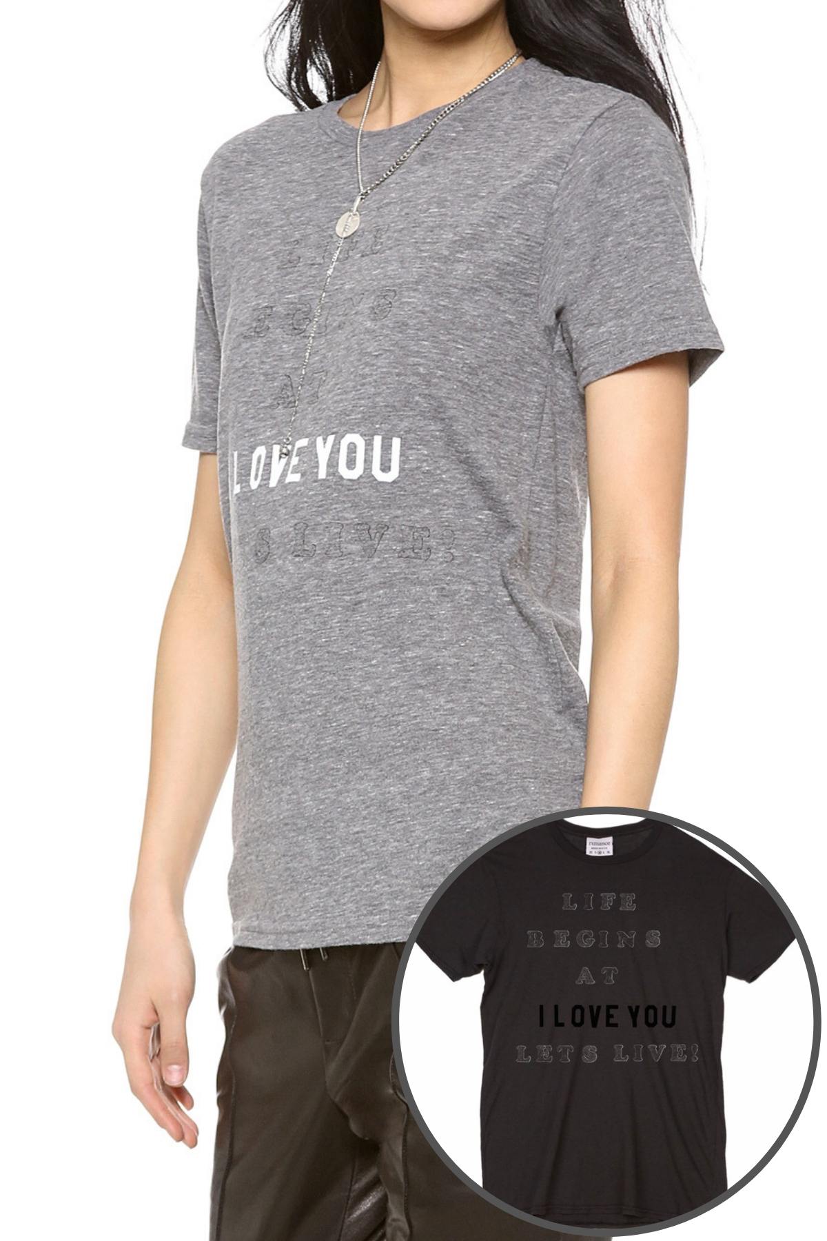 Rxmance Unisex Black 'Lets Live' Tee