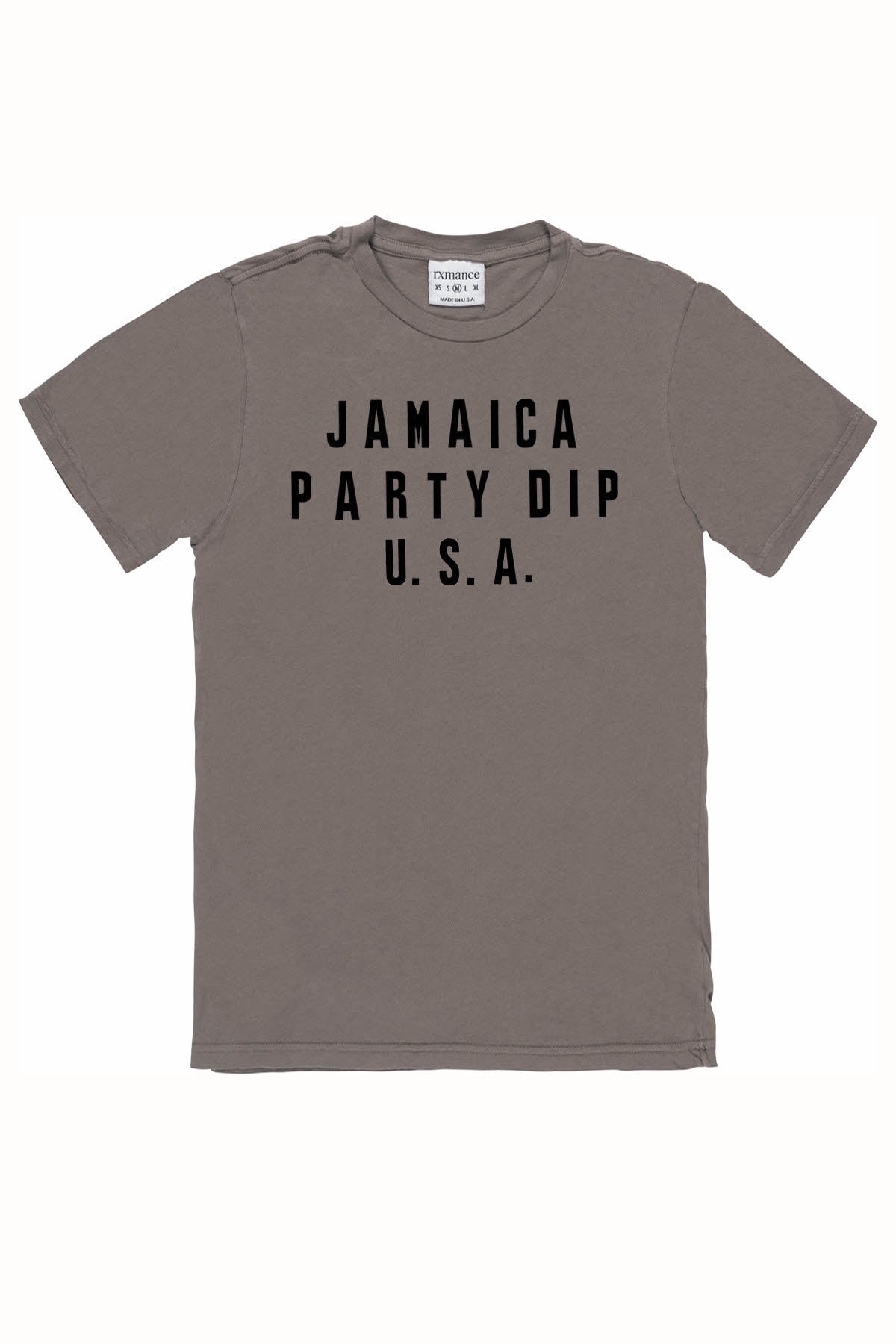 Rxmance Unisex Dark Grey 'Party Dip' Tee