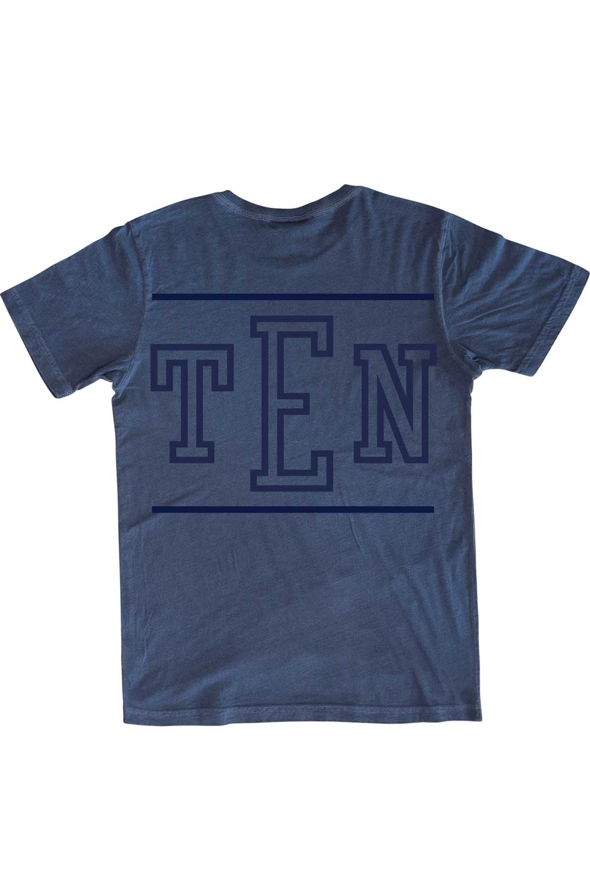 Rxmance Unisex Denim Blue Front/Back 'RXM Ten' Tee