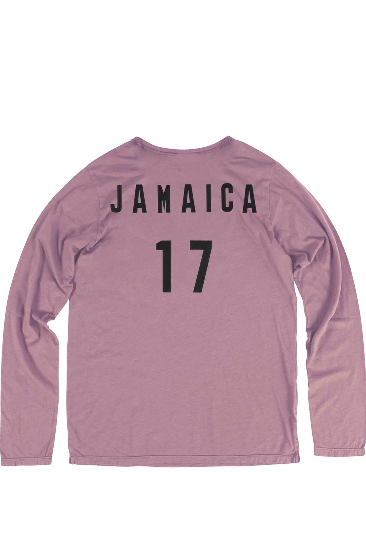 Rxmance Unisex Faded-Rose Jamaica Loose-Knit Long-Sleeve Tee