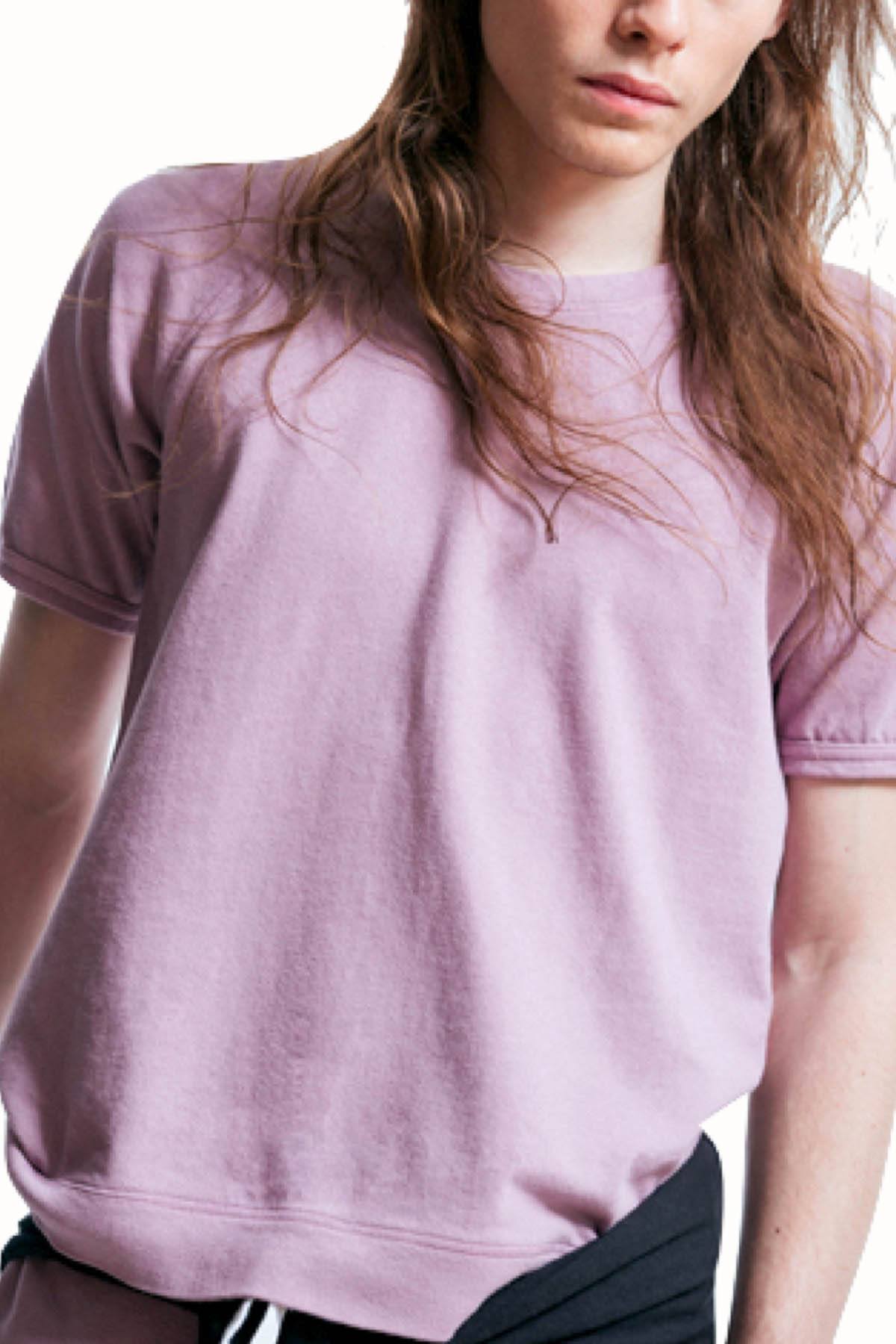 Rxmance Unisex Faded-Rose Loose-Knit Short-Sleeve Tee