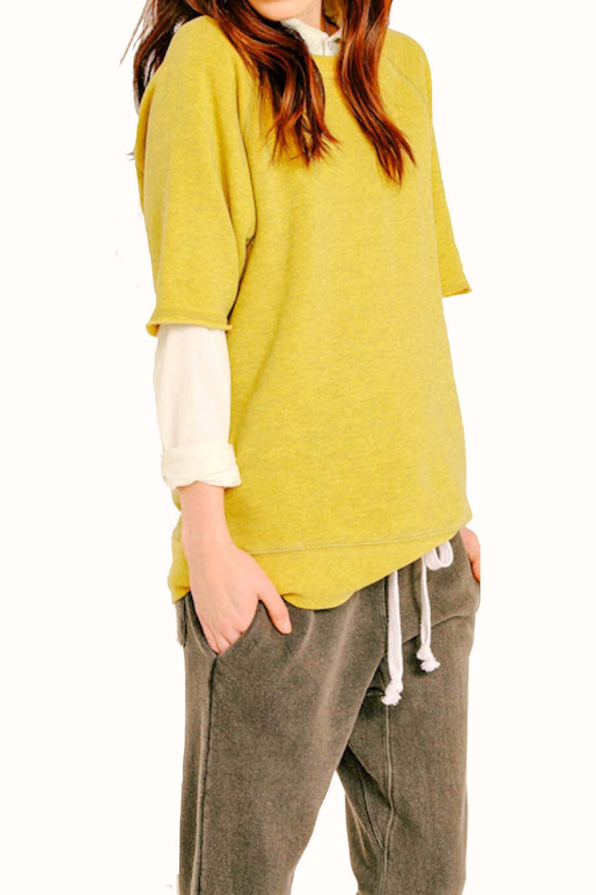 Rxmance Unisex Gold Short-Sleeve Sweatshirt