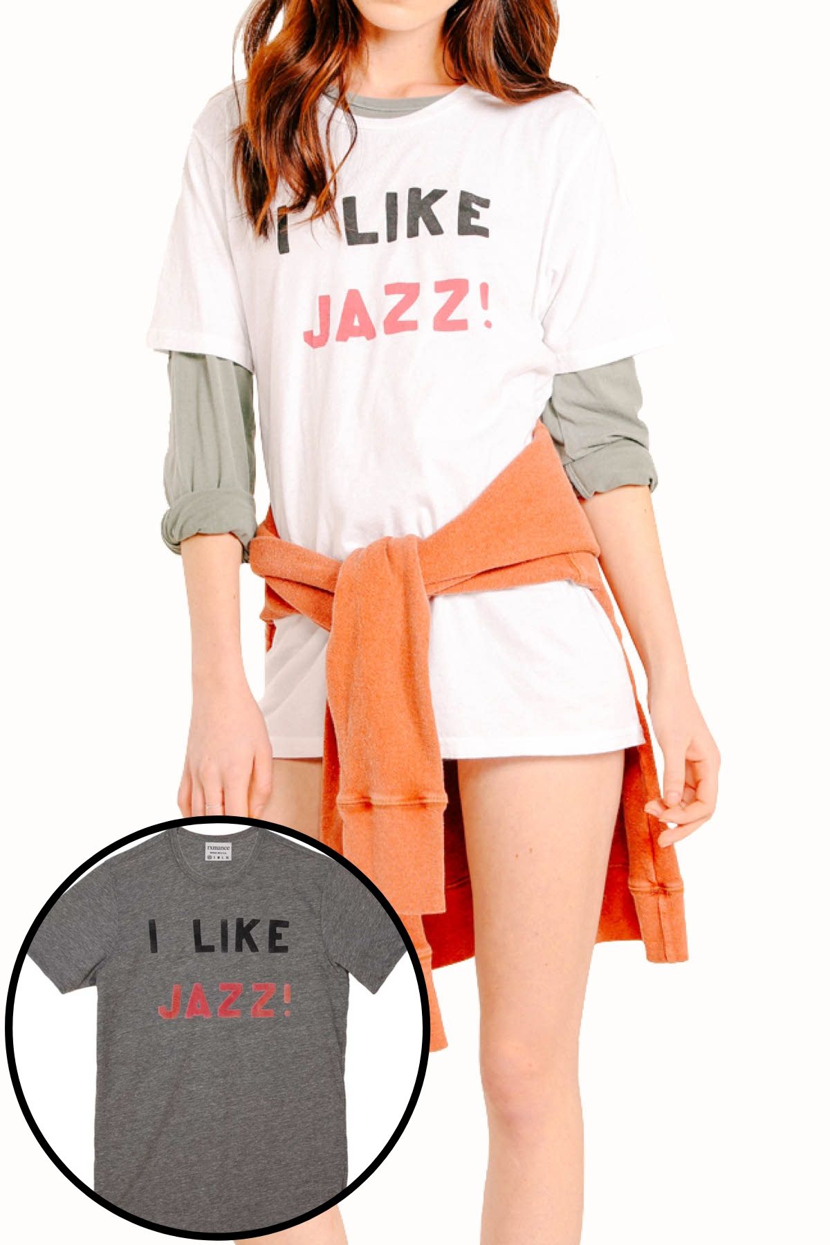 Rxmance Unisex Heather Grey 'Jazz' Tee