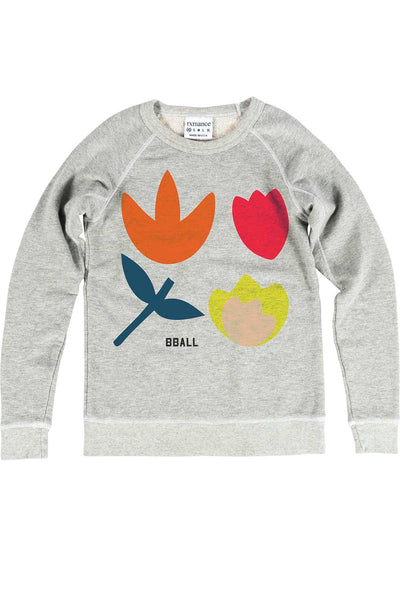 Rxmance Unisex Oatmeal Buds Crew Neck Sweatshirt