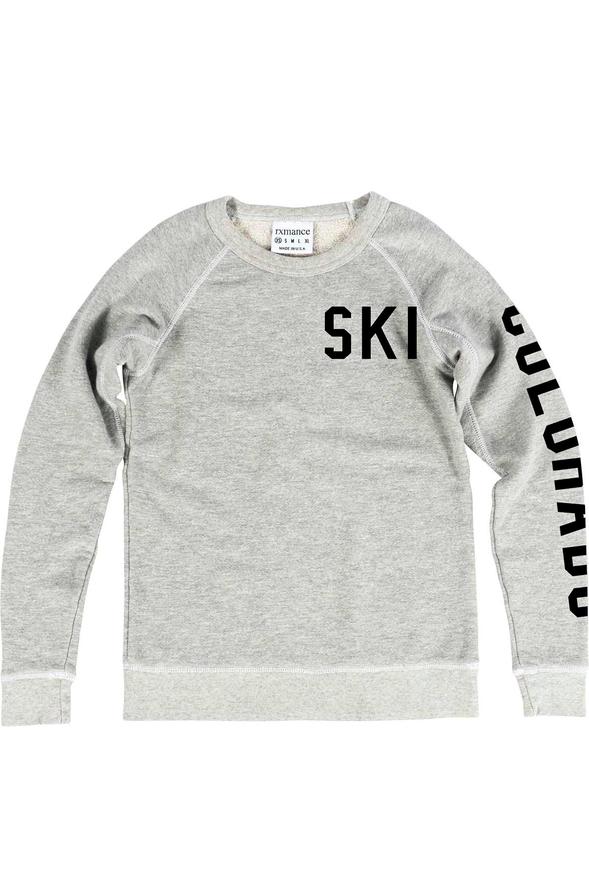 Rxmance Unisex Oatmeal Ski Sweatshirt