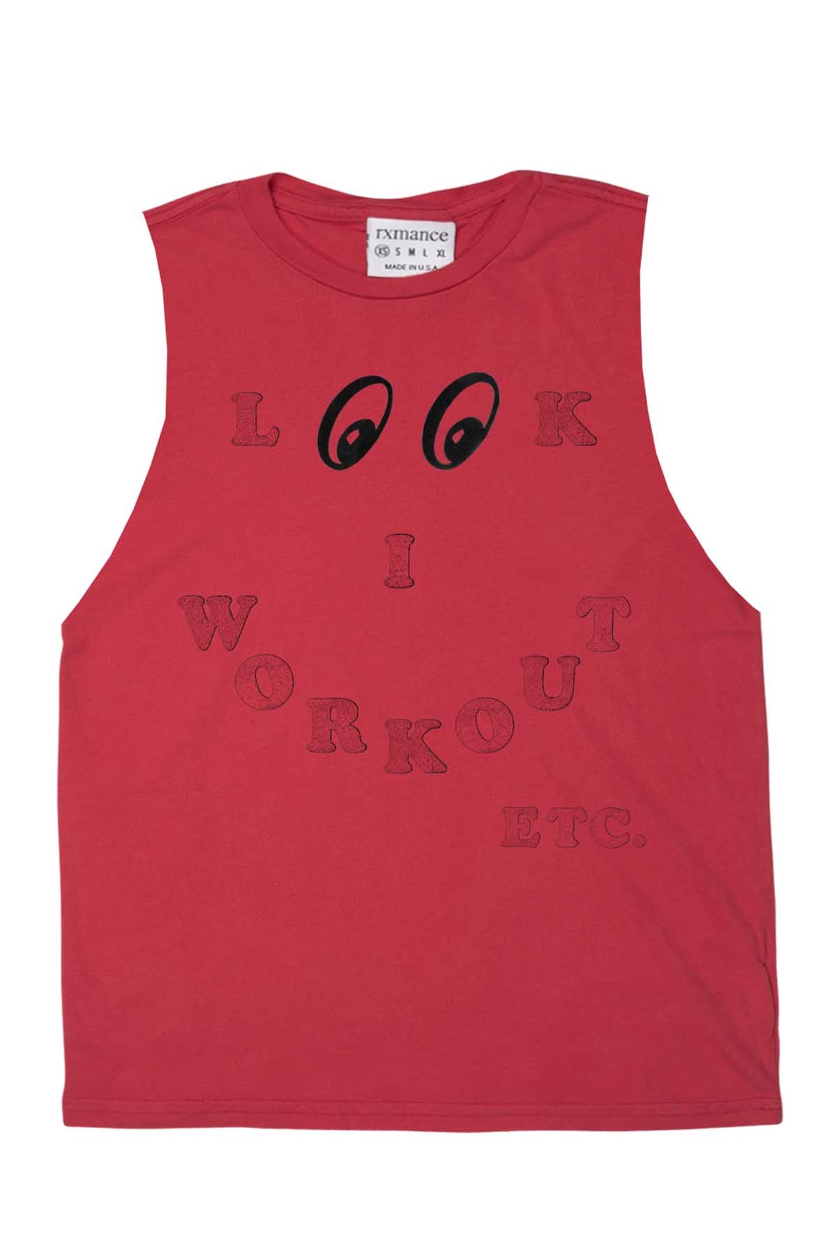 Rxmance Unisex Red Look Muscle T