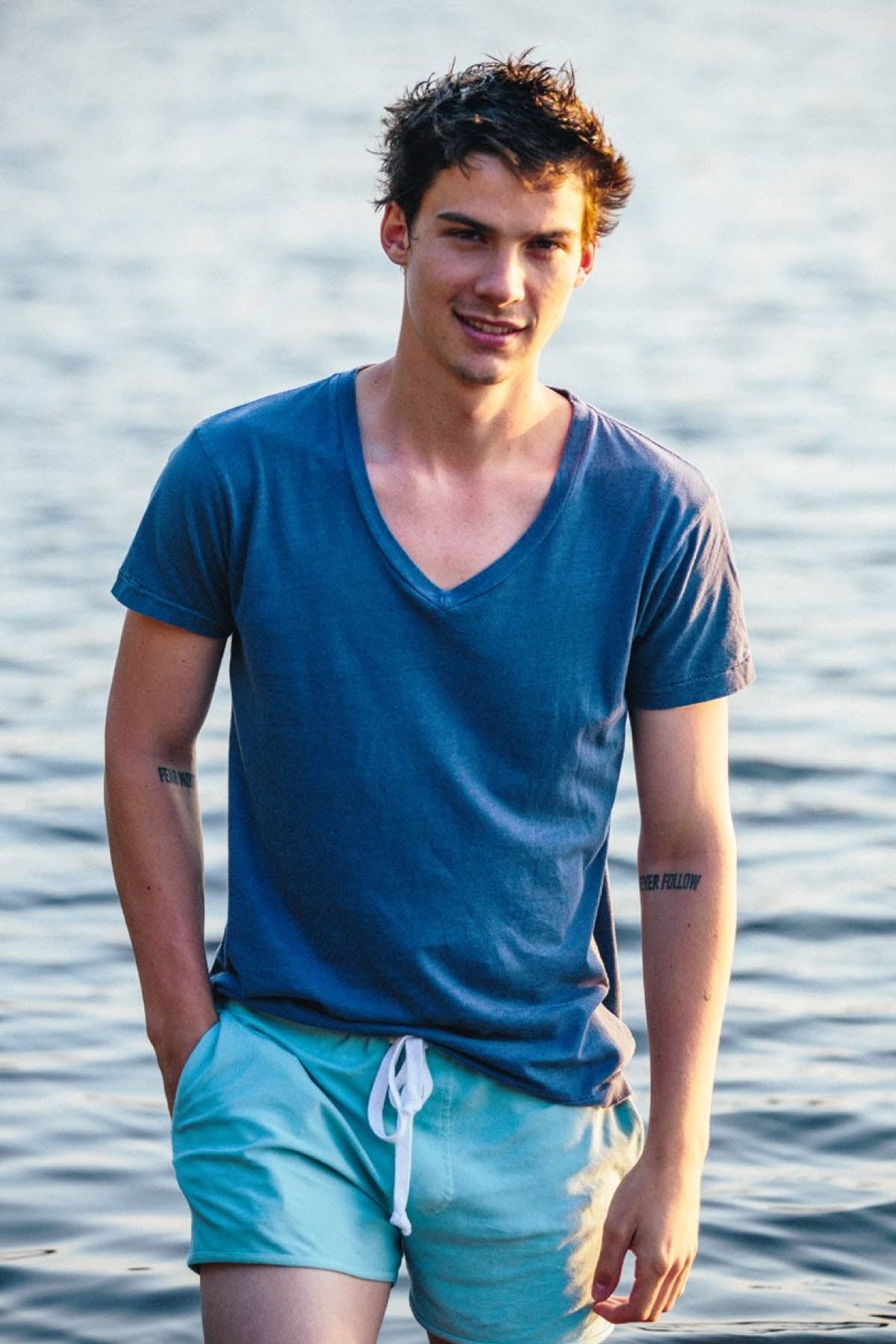 Rxmance Unisex Vintage Black V-Neck Tee