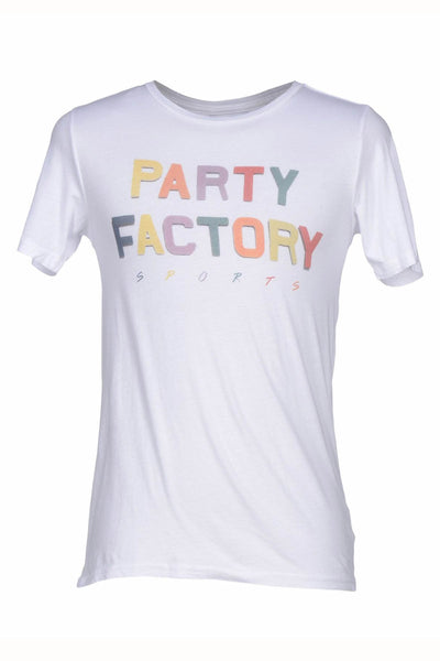 Rxmance Unisex White 'Party Factory' Tee