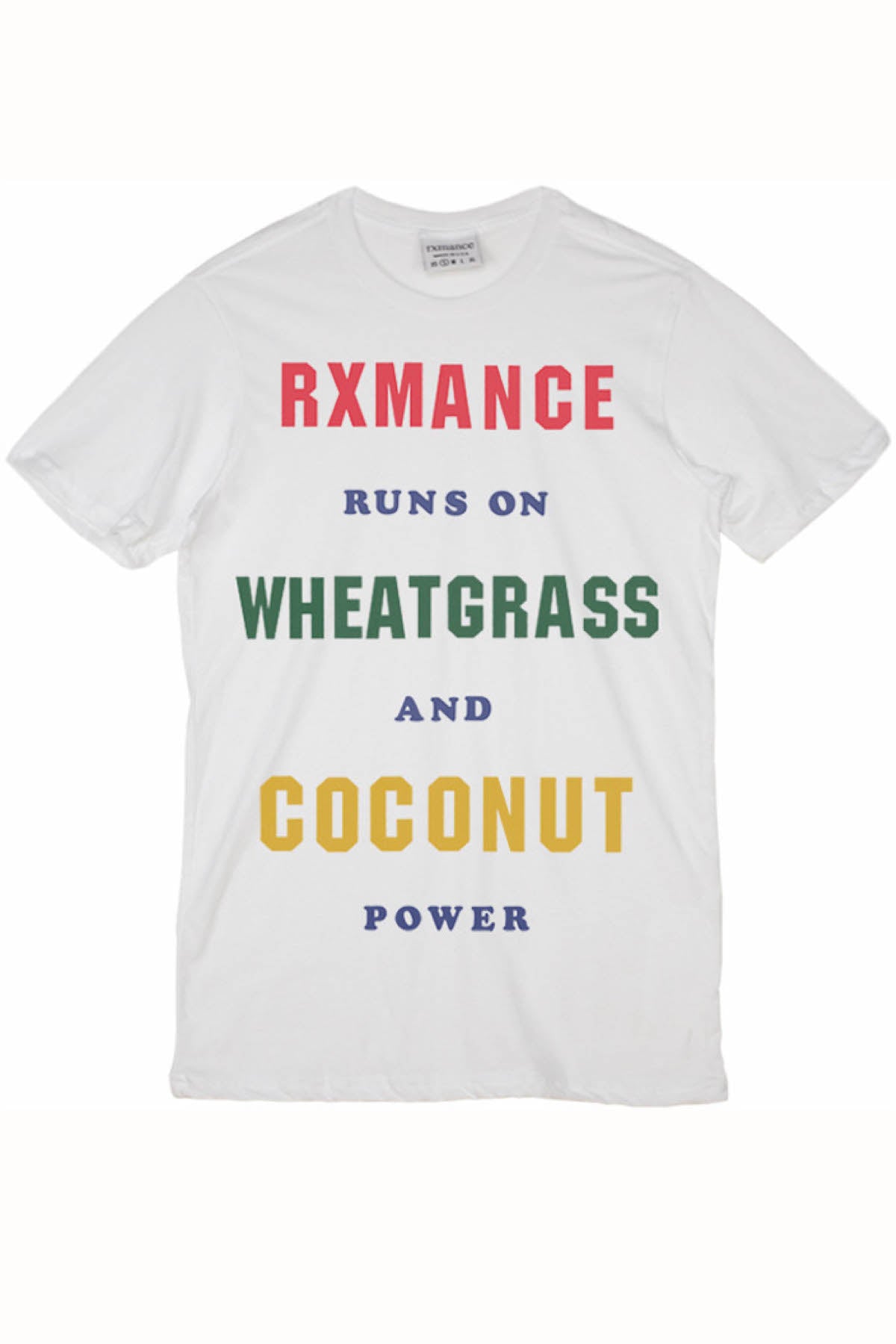 Rxmance Unisex White 'Runs On' Tee