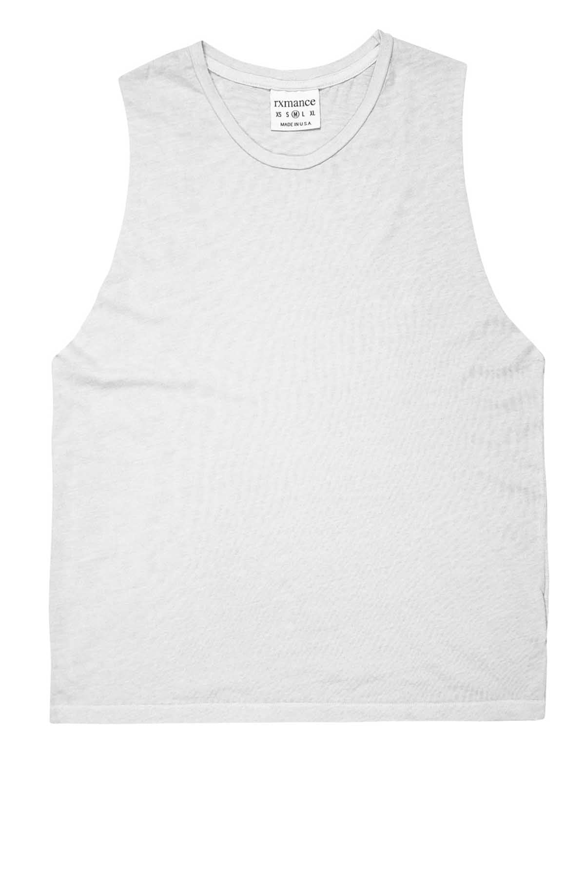 Rxmance Unisex White Sand Muscle T
