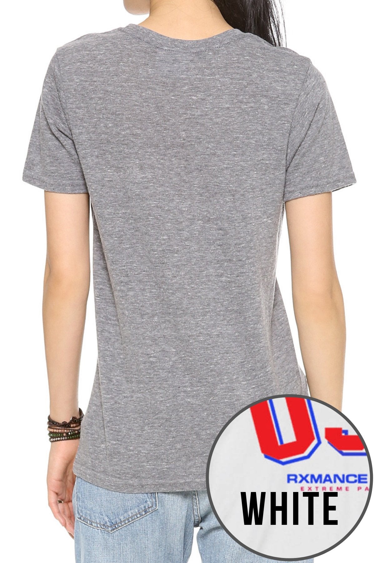 Rxmance Unisex White 'USA' Tee
