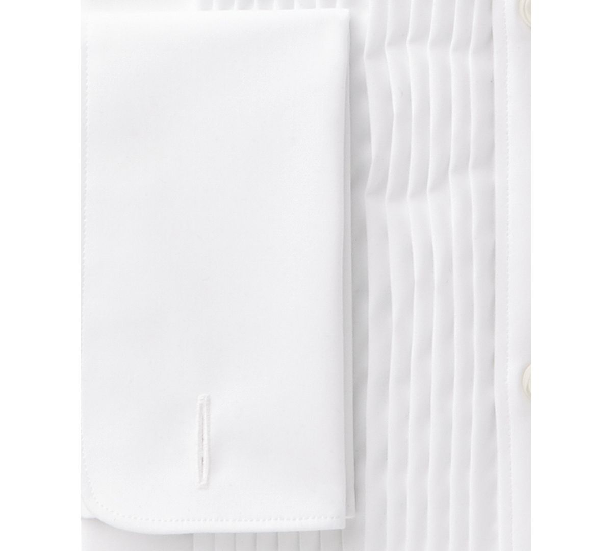 Ryan Seacrest Distinction Slim-fit Stretch Non-iron White French Cuff Tuxedo Dress Shirt White Tux Shirt
