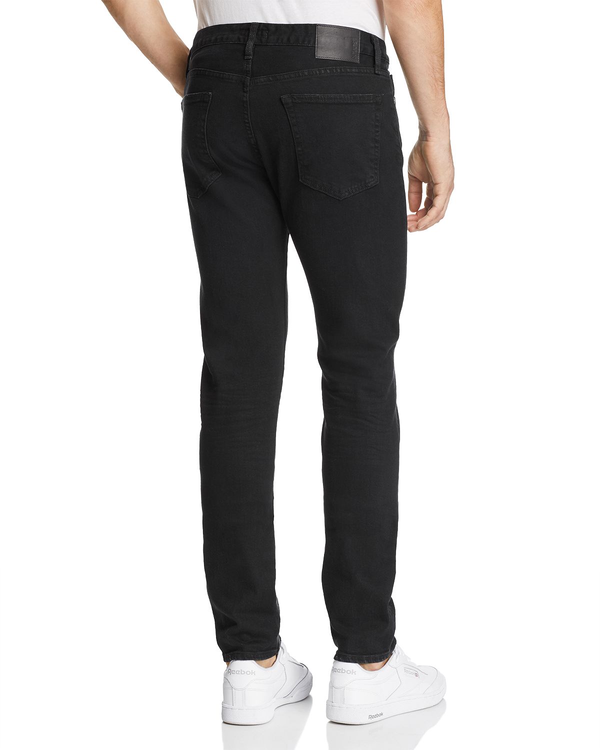 S.m.n Studio Finn Skinny Fit Jeans In Black Rock Black Rock