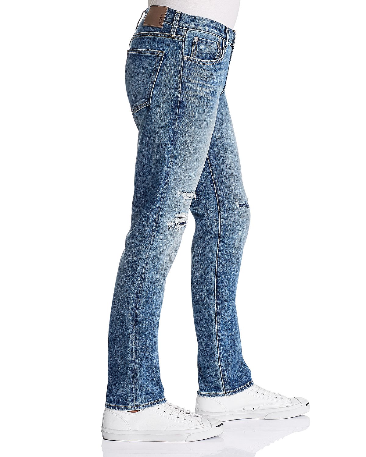 S.m.n Studio S.m.n. Studio Hunter Straight Slim Fit Jeans In Baker Baker