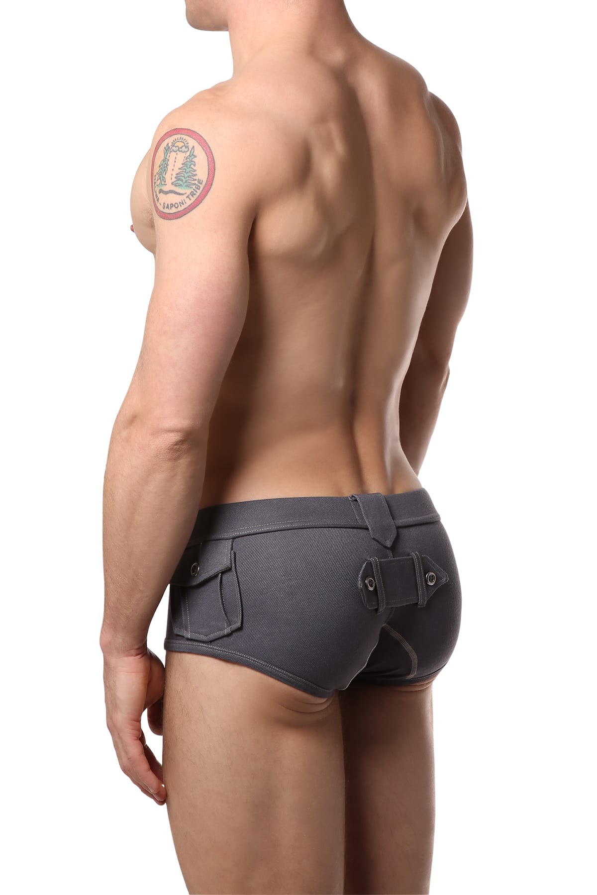 STUD Grey-Denim Griffin Trunk