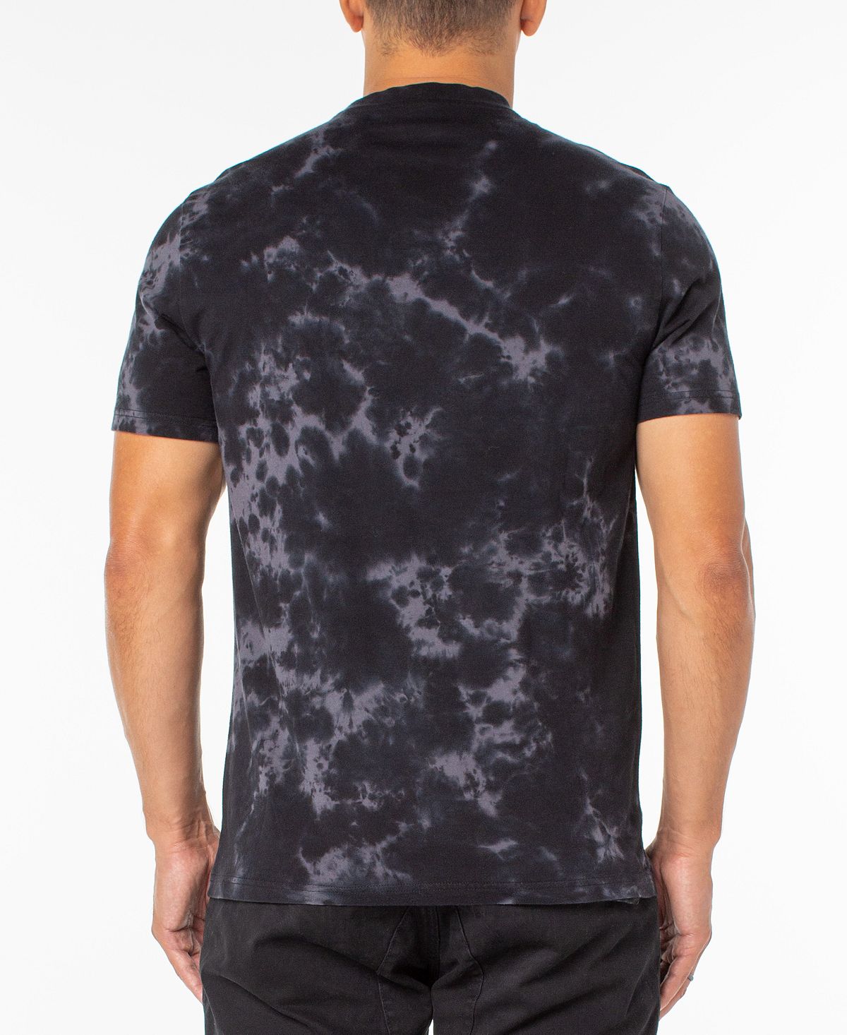 Sanctuary Lightweight Basic T-shirt Black Tie Dye
