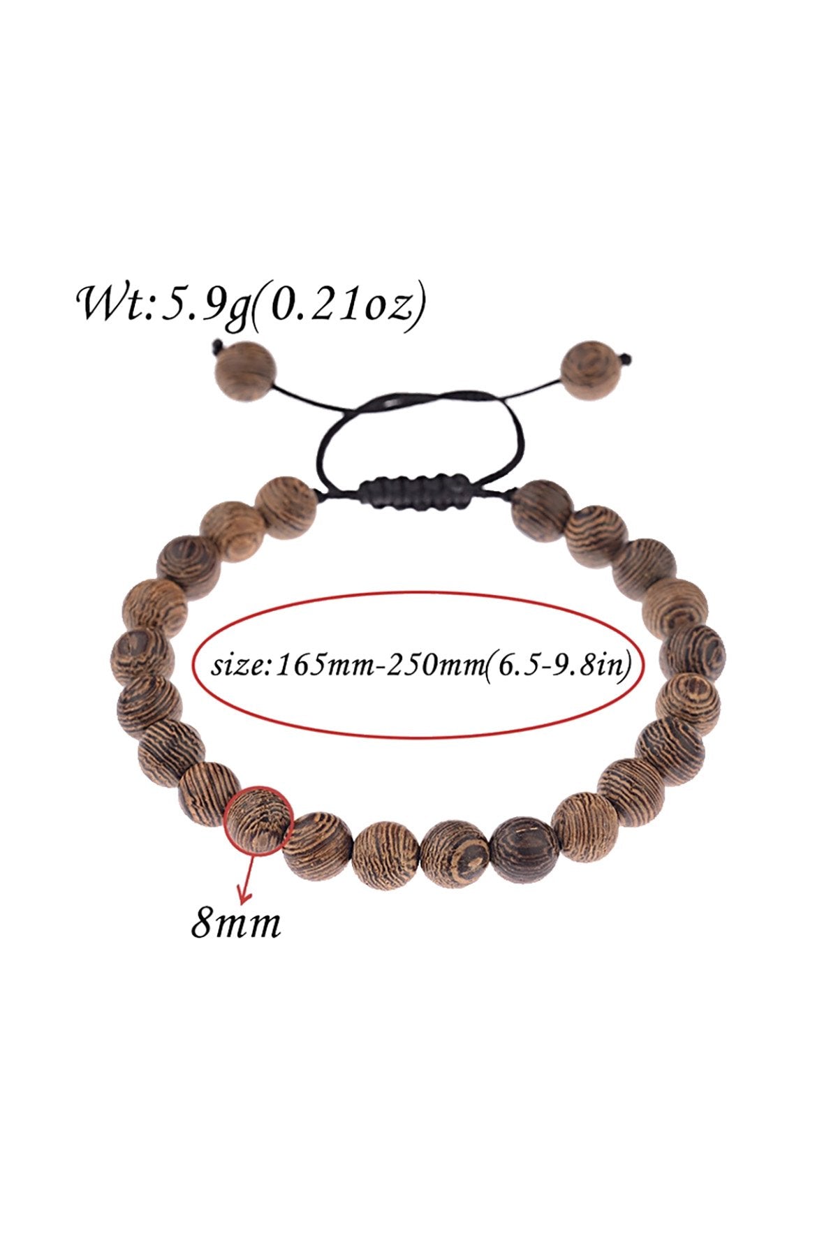 Sandalwood/Matte-Black Onyx Spartan-Helmet Charm Meditation Bracelet